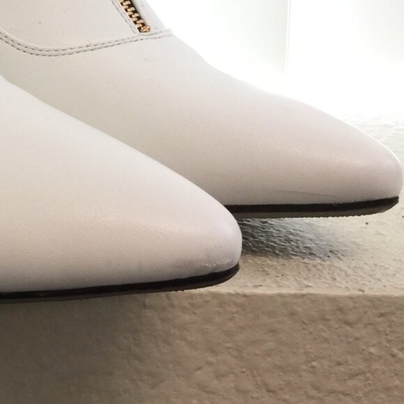 PRE LOVED - IDIFU Womens Toe Buckle Strap Ankle Booties in WHT/11- SH306 - Picture 9 of 9